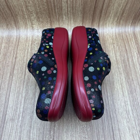 Alegria Kayla Jubilee Polka Dot Multi Professional Clogs Leather Low Women’s 39 - Picture 6 of 8